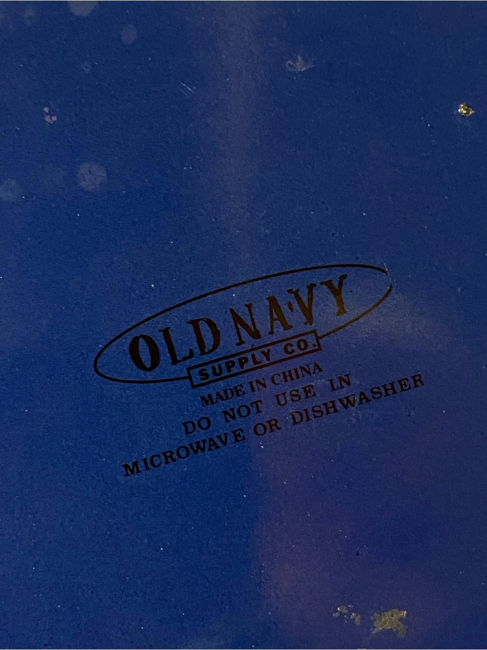 Vintage Old Navy Pop Art Enamel Spaghetti Bowl